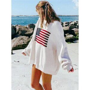 USA American Flag Design Sweater